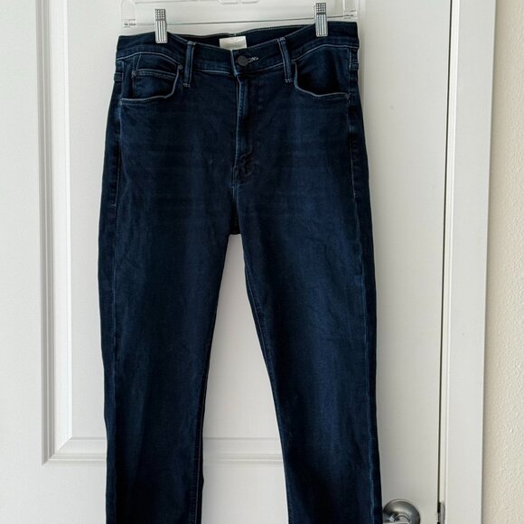 Mother The Mid Rise Dazzler Ankle -dark blue Size 29 - Picture 2 of 9